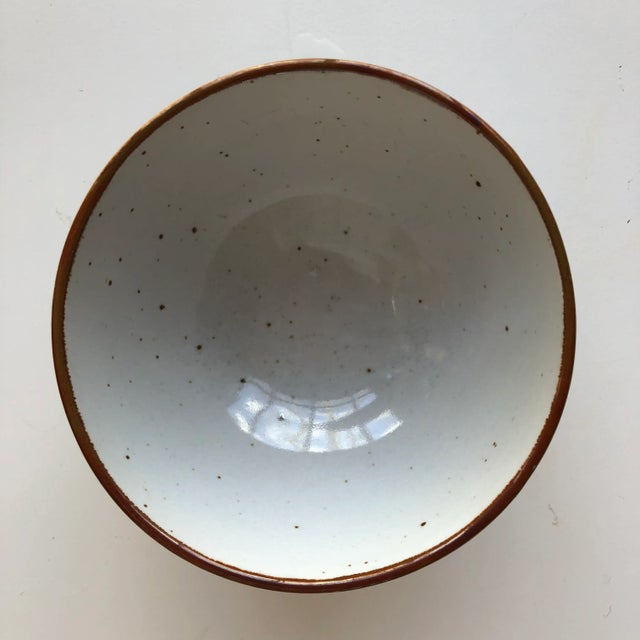 Hollywood Regency Vintage Blue Crown Hallmark Stoneware Bowl For Sale - Image 3 of 6