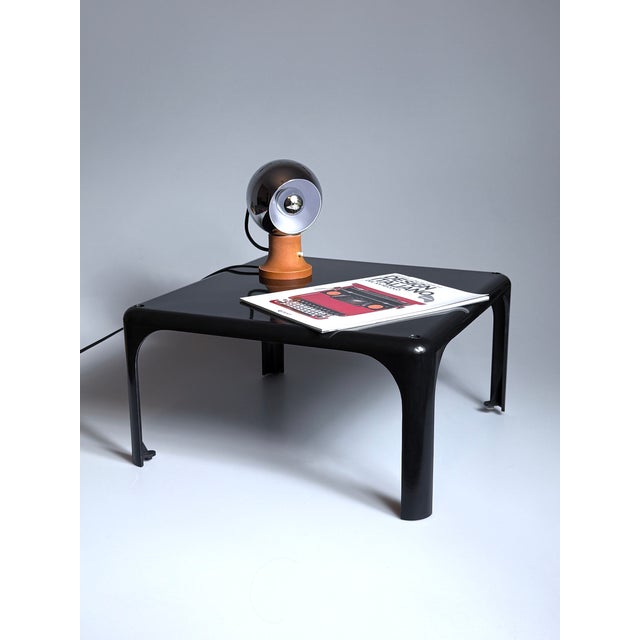 1970s Black Demetrio 45 Stacking Table by Vico Magistretti for Artemide, 1960s For Sale - Image 5 of 8