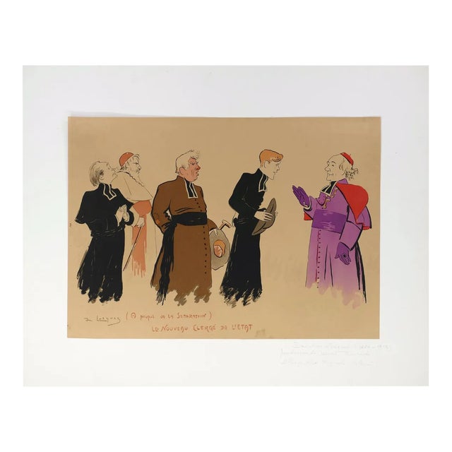 About Separation - Lithograph by Daniel de Losques - Early 20th Century Early 20th Century For Sale