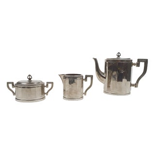 Art Deco Tea Service, 1940s, Set of 3 For Sale