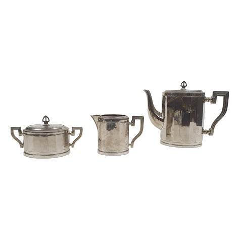 Art Deco Tea Service, 1940s, Set of 3 For Sale
