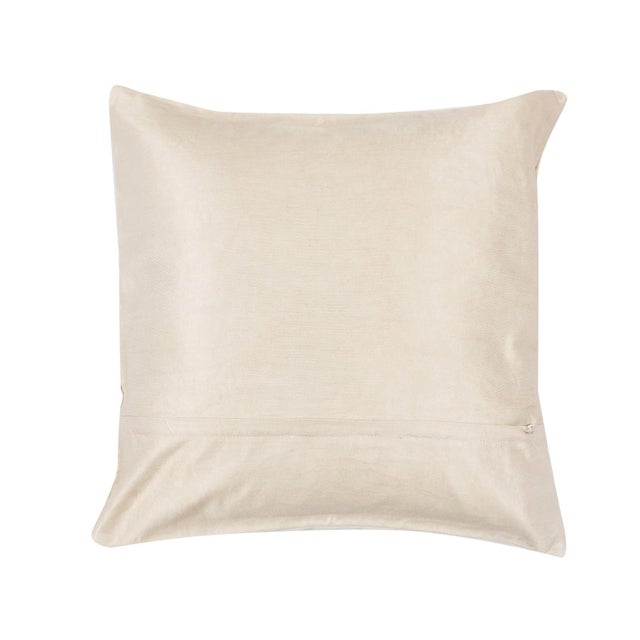Modern 20"x20" Embroidered Pillow Cover. Traditional Accent Pillow. Silk Cushion Cover For Sale - Image 3 of 6