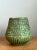 Vintage Green Textured Ceramic Vase For Sale - Image 9 of 12