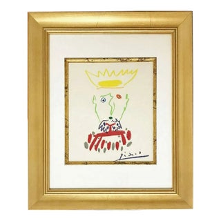 1960s Pablo Picasso Framed King of the South-4 Lithograph 21 For Sale