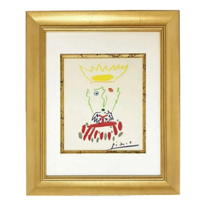 1960s Pablo Picasso Framed King of the South-4 Lithograph 21