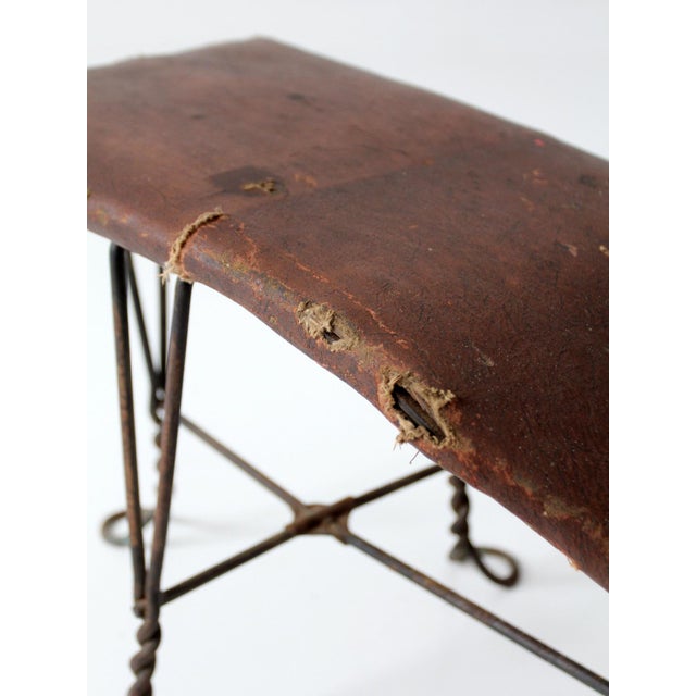 Brown Antique Victorian Shoe Fitting Stool For Sale - Image 8 of 17