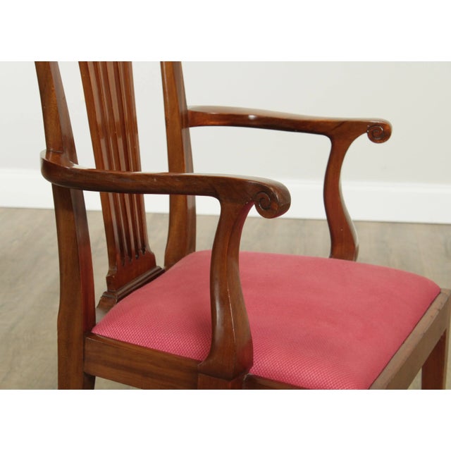 W. Walker & Sons Antique Chippendale Style Mahogany Armchairs - a Pair For Sale - Image 11 of 13