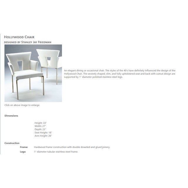 2010s Attributed to Brueton Hollywood Side Chair For Sale - Image 5 of 6