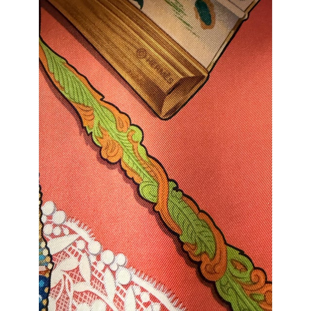 HERMES BRISE de CHARME silk scarf designed by abadie Julie 1993 For Sale - Image 12 of 15
