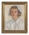 P. O. Linquist, Portrait of a Girl, 1946, Oil on Panel, Framed For Sale