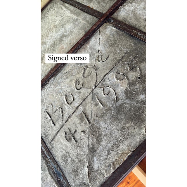 Post Punk Artist Uli Boege Ceramic and Concrete Mosaic Iron Dining Table Monumental Los Angeles Artist 1995 Indoor/Outdoor For Sale - Image 10 of 18