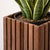 Not Yet Made - Made To Order Solid Wood Slatted Planter Box, 9 X 9 X 24 For Sale - Image 5 of 9