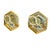 1980s Italian Hexagon Diamond Earrings in 18k Gold, A Pair For Sale - Image 10 of 13