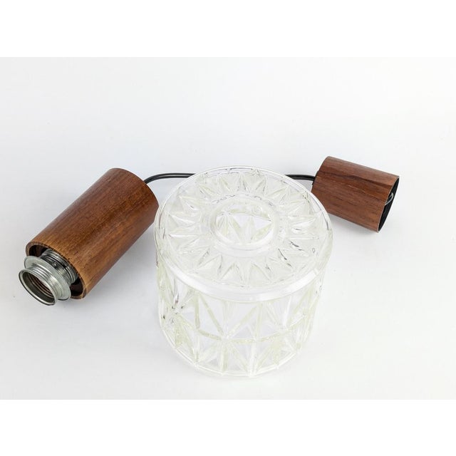 Brown Mid-Century Scandinavian-Style Lantern, 1960s For Sale - Image 8 of 11