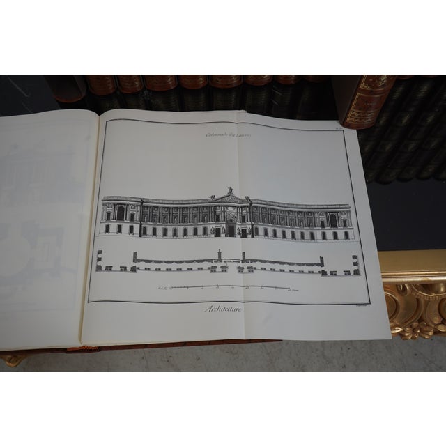 Brown Diderot & D’ALEMBERT Set of Italian Leather Bound Encyclopedia For Sale - Image 8 of 18