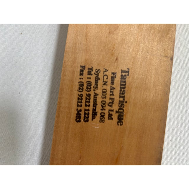 Original oil on canvas 1990swell know Australian artist. Striking color palette with a subtle metallic glow in the golden...