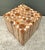 Vintage Natural Wood Block Accent Table For Sale - Image 4 of 18