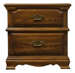 Cochrane Furniture Chesapeake Oak Collection 25" Two Drawer Nightstand 9301-86