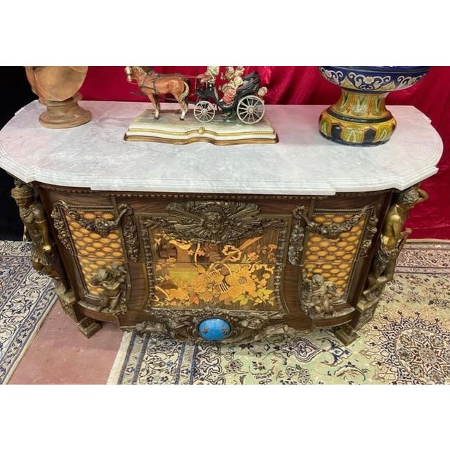 Large Hall Chest of Drawers, 1870 For Sale - Image 4 of 8