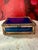 Beautiful very unique Royal Bovano Italian style cobalt blue enamel vintage cigarette case or jewelry box from the 1950s...