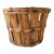Vintage Early-Mid 1900s Rustic Farmhouse Harvest Wooden Produce Bushel Basket For Sale