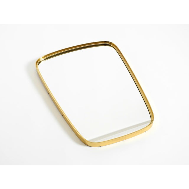 1950s Mid-Century Modern Wall Mirrors with Brass Frames from Münchener Zierspiegel, 1950s, Set of 2 For Sale - Image 5 of 18