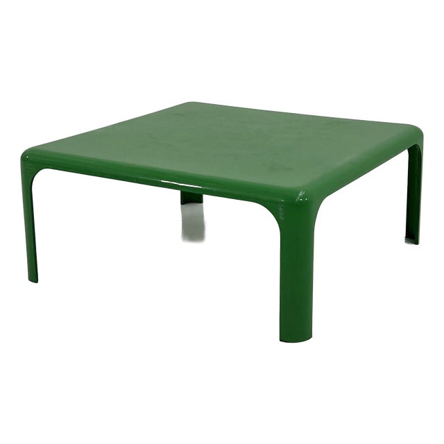 Green Demetrio 70 Coffee Table by Vico Magistretti for Artemide, 1960s For Sale