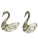 Vintage French Swan Salt Cellars - Pair For Sale - Image 4 of 9