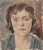 Francesco Settimj, Portrait of Young Woman, Oil Painting, 1930s For Sale - Image 4 of 4