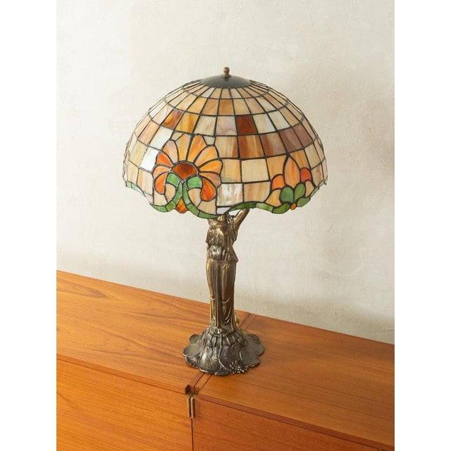 Art Nouveau Tiffany Table Lamp For Sale - Image 5 of 11