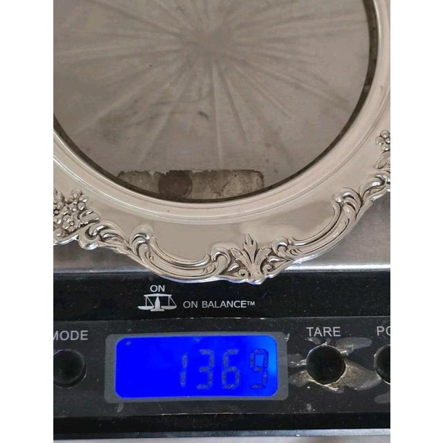 Vintage Sterling Silver and Cut Glass Bon Bon Dish For Sale - Image 17 of 18