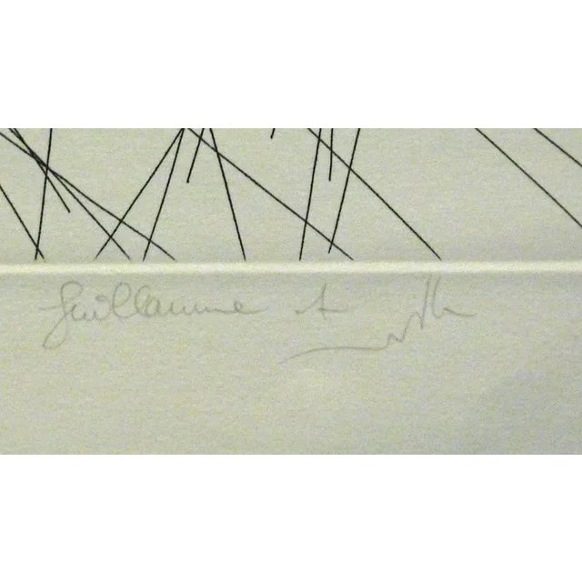 Guillaume Azoulay "Embuscade" Hand Signed Etching of Horses For Sale - Image 4 of 5