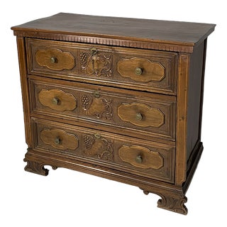 Italian Baroque-Style Wooden Chest of Drawers, 1930s For Sale