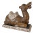 Antique Anglo-Indian Hand-Crafted, Wood-Carved & Gilded Silver Leaf Reposed Camel Accent/Decorstive Piece For Sale