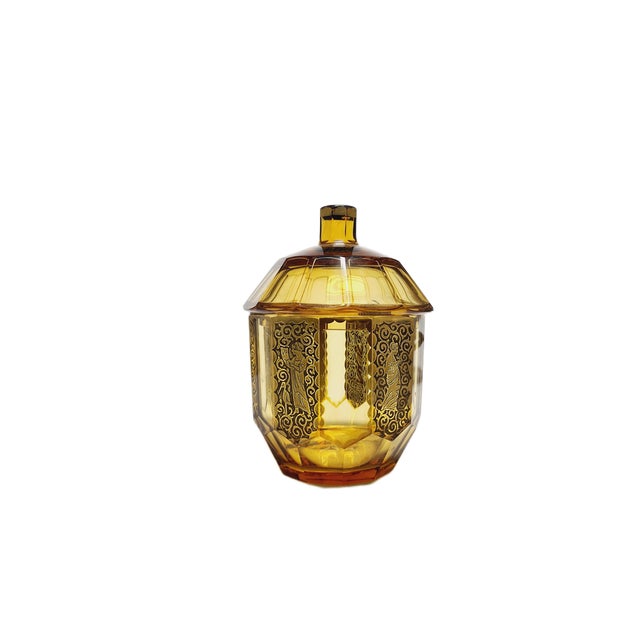 Art Deco Oroplastic Candyer from Moser, Czechoslovakia, 1930s For Sale - Image 3 of 18