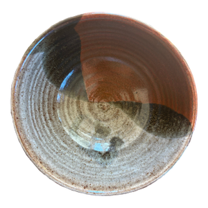 1970s Signed Ann Campbell Studio Pottery Serving Bowl – 8.5-9” Handmade Stoneware
