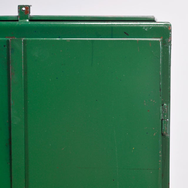 Industrial Iron Green Cabinet, 1970s For Sale - Image 13 of 16