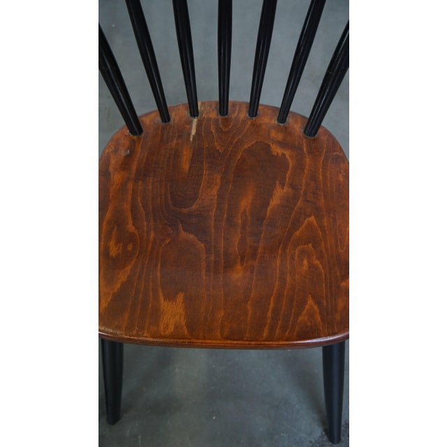 Vintage Scandinavian Dining Room Chairs with Slatted Backrests, 1960s, Set of 2 For Sale - Image 6 of 9