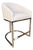 Vanguard Furniture Light Blue and Silver Framed Counter Stool For Sale