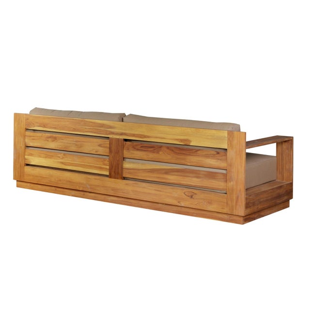 Imperial Grove Outdoor Solid Teak Wood- 84" For Sale - Image 15 of 15
