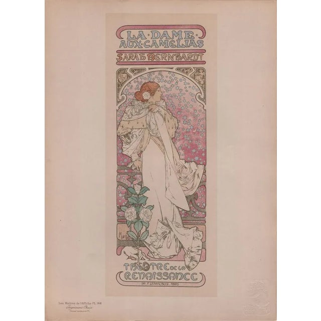 Alphonse Mucha, La Dame aux Camelias from Les Maîtres de L'Affiche, 1898, Original Lithograph For Sale - Image 17 of 17
