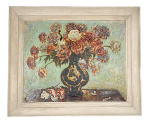 Antoine Ferracci, Floral Still LIfe, Oil on Camvas