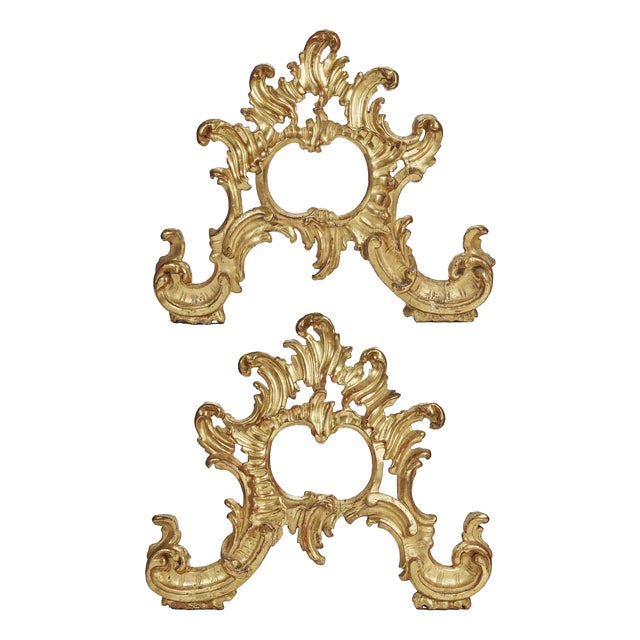 Louis XV Carved Gilded Friezes, 1700, Set of 2 For Sale