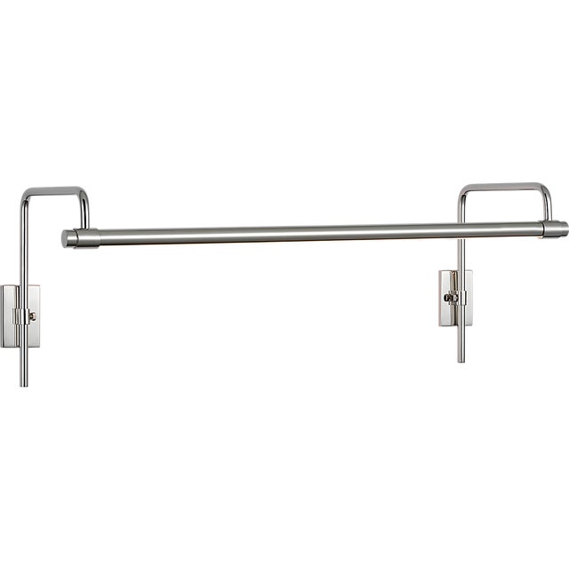 Modern Thomas O'Brien for Visual Comfort Signature Kidd 24" Frame Mount Picture Light in Polished Nickel For Sale - Image 3 of 12