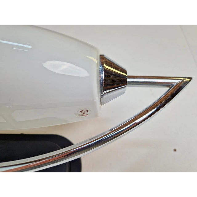 Vintage Bolero Wall Lamp in White Glass by Dieter Sieger for Peill & Putzler, Germany, 1970s For Sale - Image 4 of 12