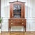 1930s Federal Revival Bar Cabinet | Federal Style Cocktail Cabinet | Glass Display Liquor Storage For Sale - Image 10 of 10