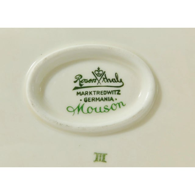 Large Vintage Rosenthal "Mouson" Ivory Porcelain Embossed Floral 24k Gold Trim Powder Vanity Jewelry Trinket Box For Sale - Image 10 of 11