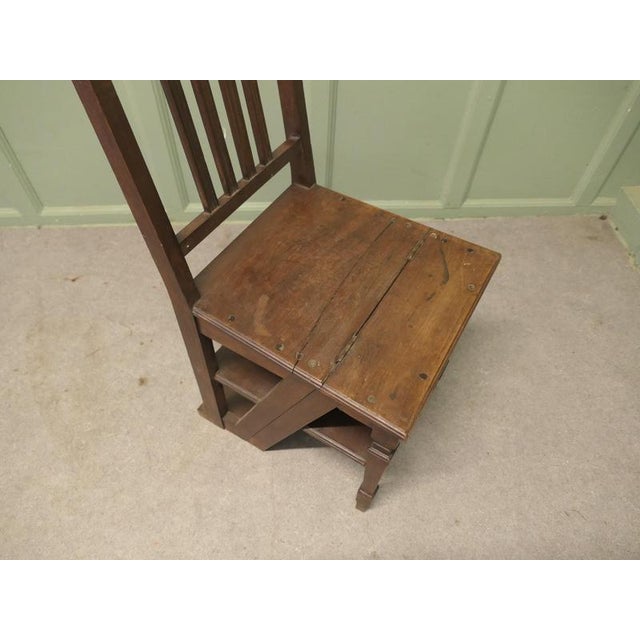 Edwardian Metamorphic Library Steps, 1900 For Sale - Image 6 of 8