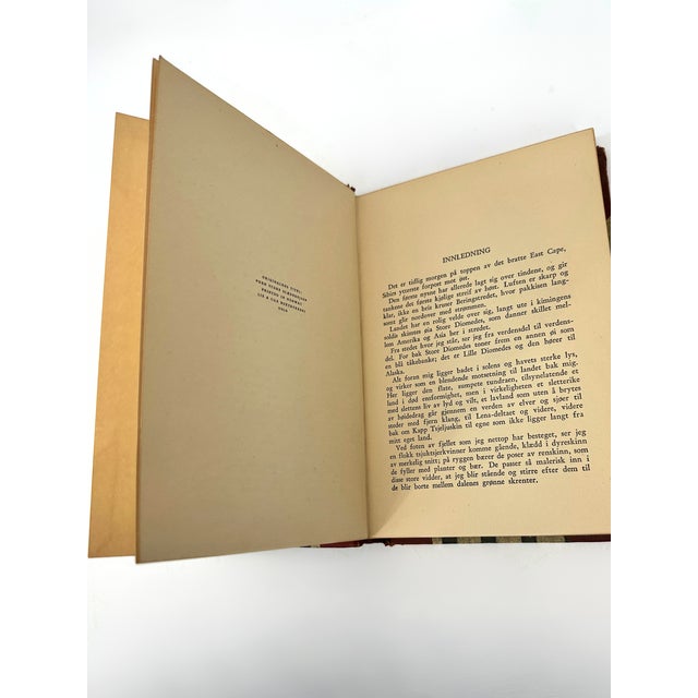 Knud Rasmussen Leatherbound Book Vintage Norway For Sale In Greensboro - Image 6 of 8