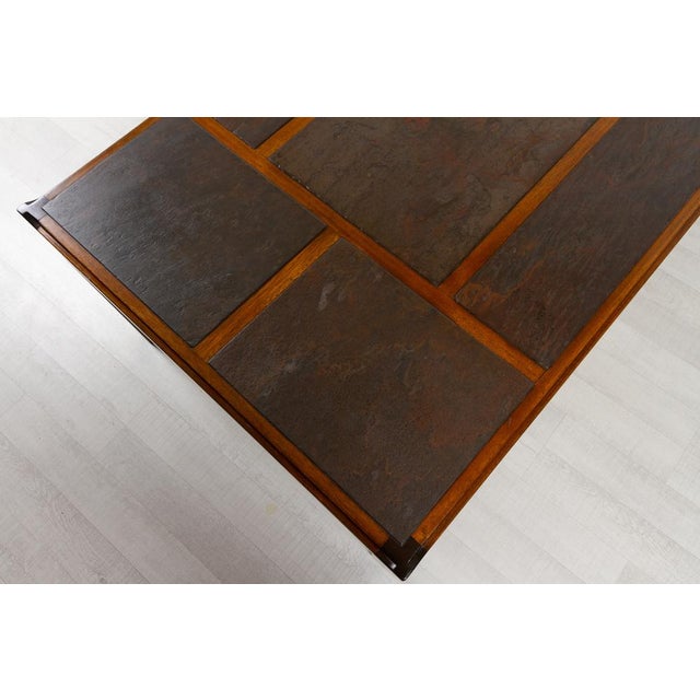 Vintage Danish Slate Coffee Table by Svend Langkilde, 1970s For Sale - Image 13 of 18